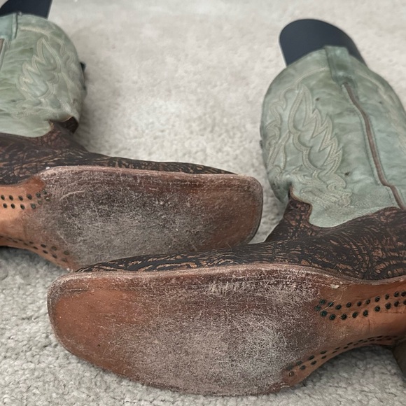 Men’s Corral Brown/khaki Square Toe Western Boots Size 13D - Picture 4 of 6